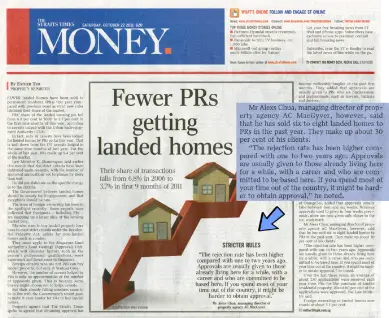 2011.10.11 - Fewer PRs getting landed homes